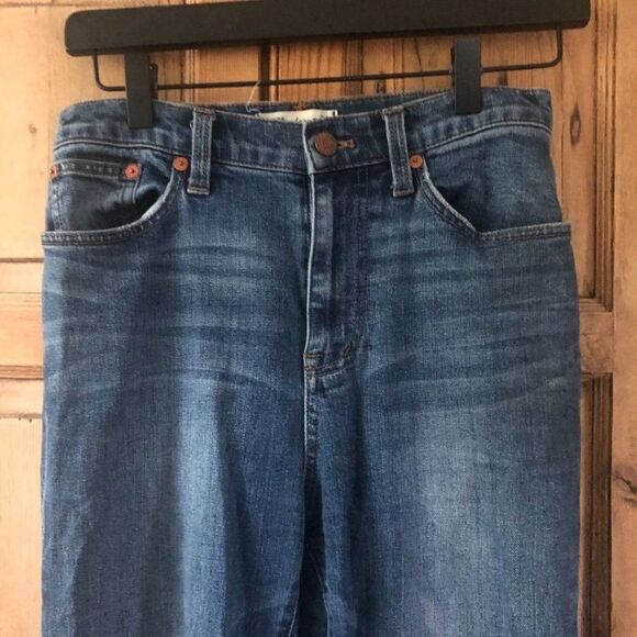 Madewell 25 Raw Hem Straight Ankle Jeans‎ - Picture 3 of 7